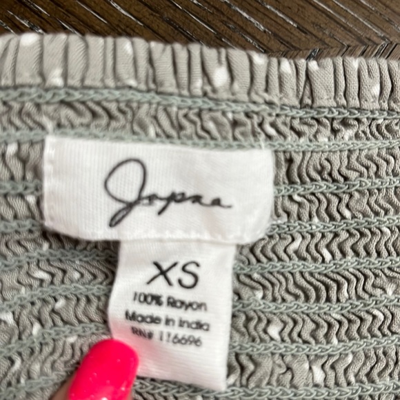 Japna green & white polka dot top Size XS - Picture 13 of 15